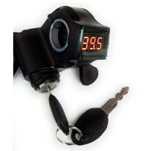 E-bike Digital Thumb Throttle With Voltage Display & Lock