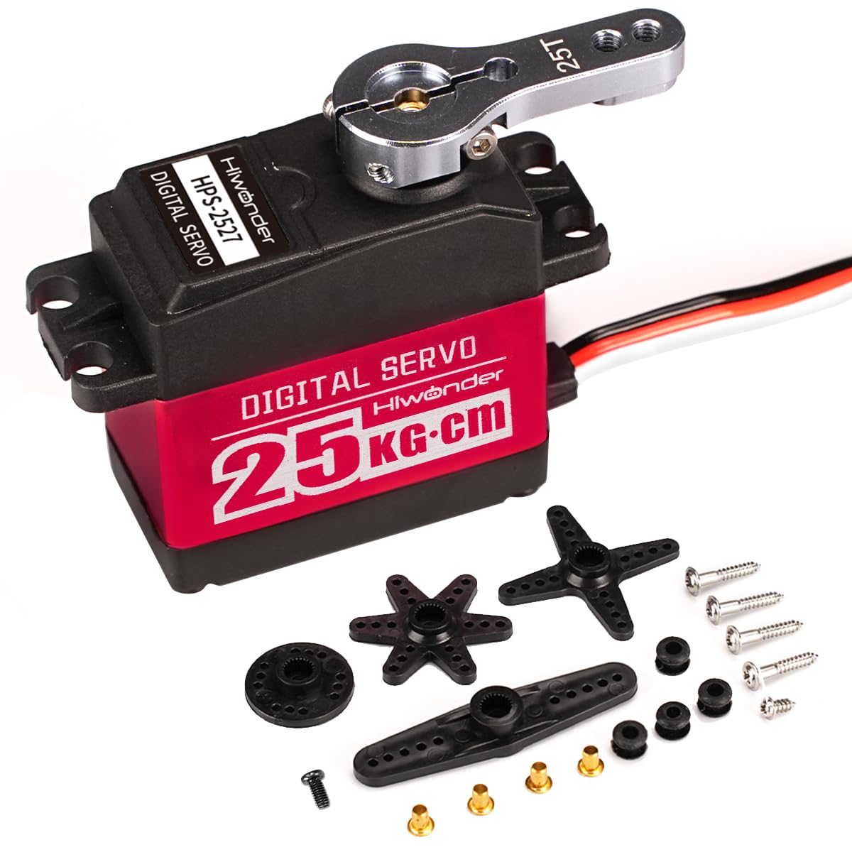 RC HPS Metal Gear 25kg High Torque Digital Servo Single Shaft