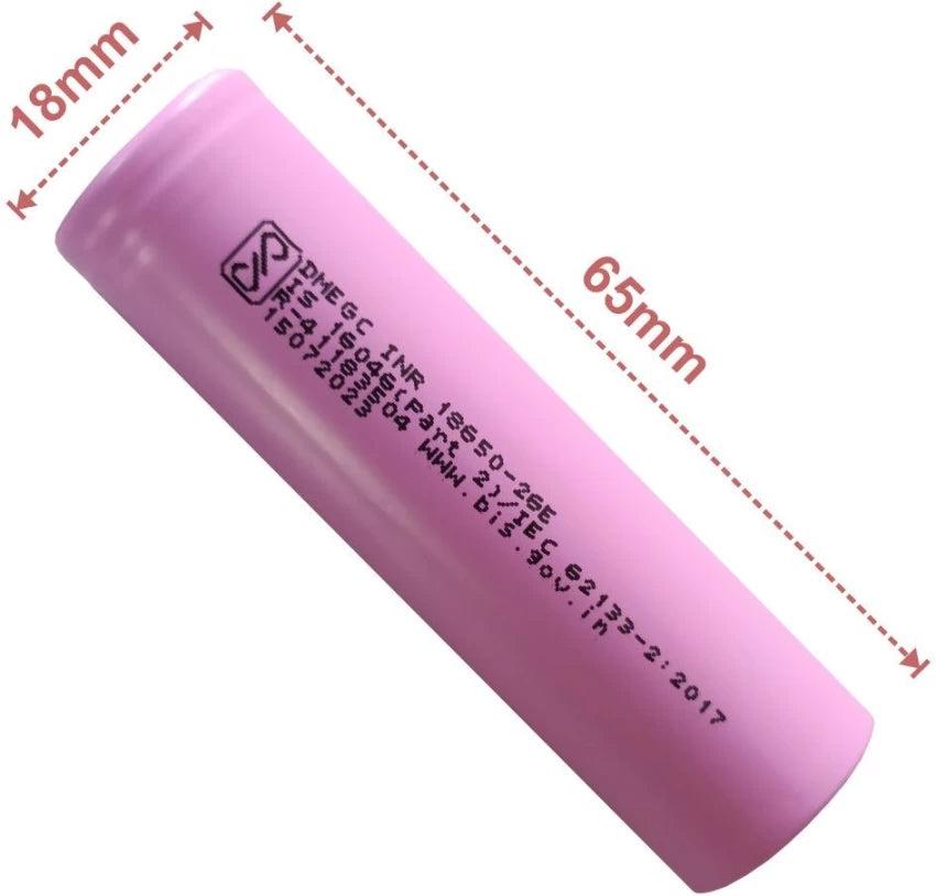 DMEGC 3.7V 2600mah 3c 18650-26E LI-ION battery cell
