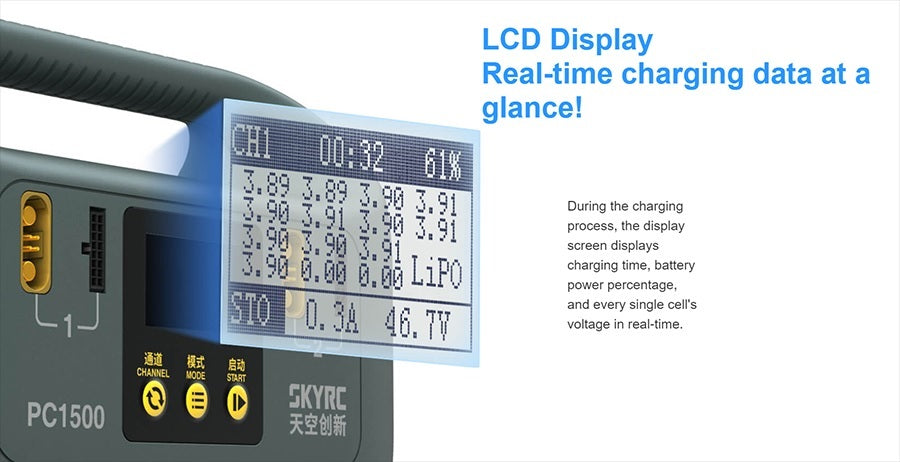 SKYRC Dual Channel PC1500 LiPo/LiHV Battery Charger