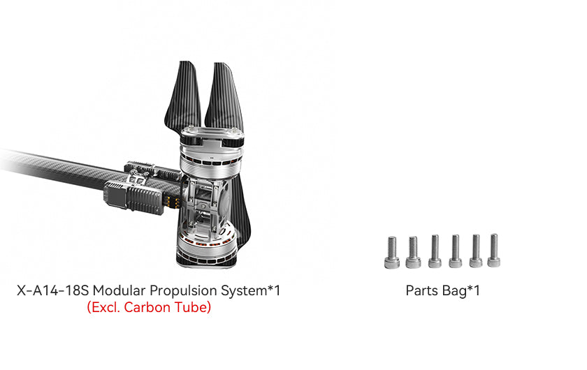 T-Motor X-A14-18S KV49.6 Coaxial Modular Propulsion System for Agricultural Drone