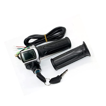 E-Bike 24V Throttle with key switch voltage level indicator