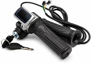 E-Bike 24V Throttle with key switch voltage level indicator