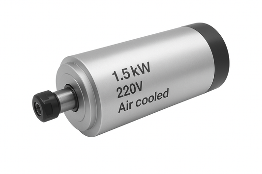 Air Cooled Spindle 1.5kW ER11 220V 24000RPM - 80mm