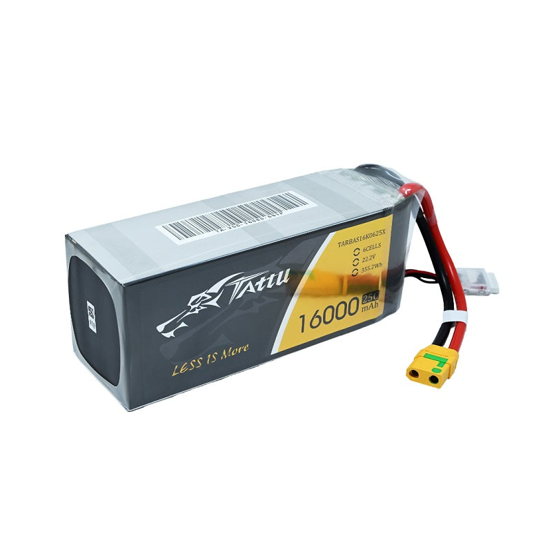 Tattu Plus 16000mAh 6S 22.2V 25C LiPo Battery with XT90S