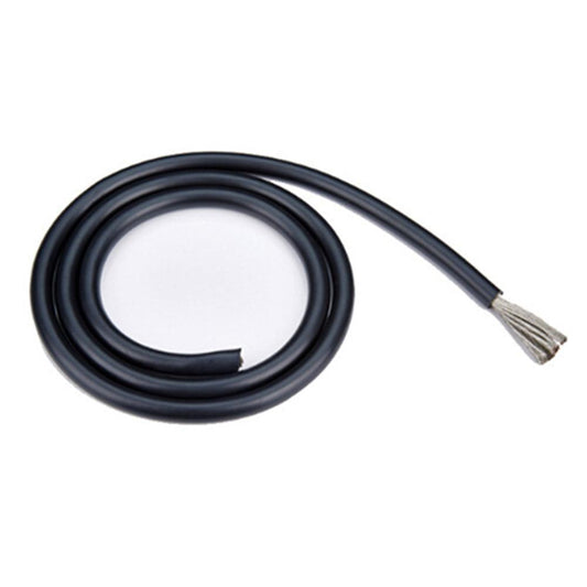 12AWG Solid core Black Silicone insulated wire 1 Meter