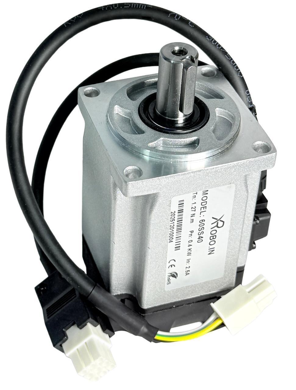 NEMA24 High-Performance AC Servo Motor (20 kg-cm) with 400W Servo Driver & 3m Cable