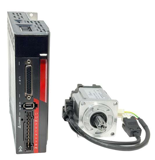 NEMA34 High-Performance AC Servo Motor (35 kg-cm) with 750W Servo Driver & 3m Cable
