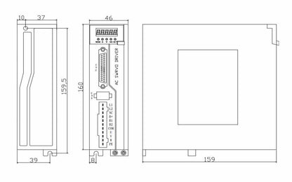 AC Servo High-Performance 750W-Brake 23bit Motor with Ac Servo Driver & 3m Cable