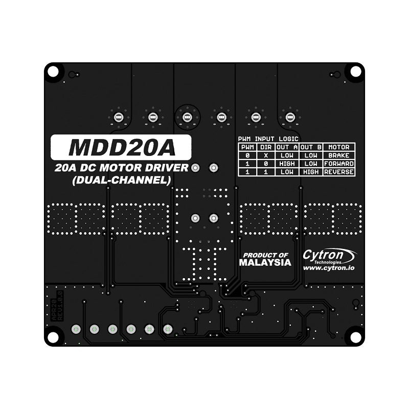 Cytron 20Amp 6V-30V DC Motor Driver MDD20A (2 Channels)