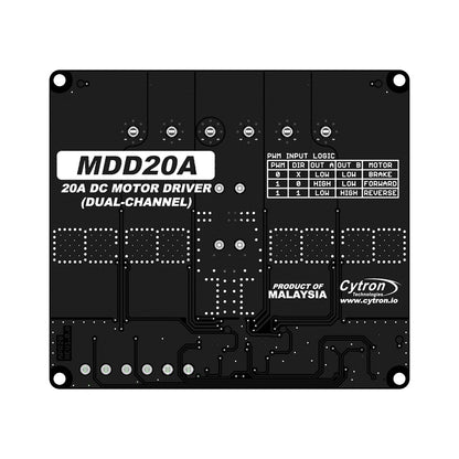 Cytron 20Amp 6V-30V DC Motor Driver MDD20A (2 Channels)