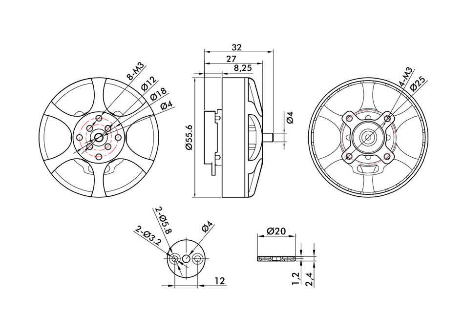 T-Motor MN5008 Antigravity 6-12S UAV KV340