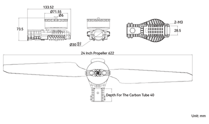 T-Motor A6L-X Modular Propulsion System for Agricultural Drone
