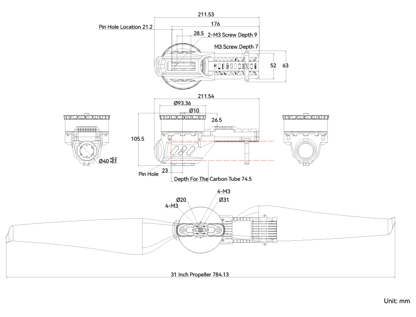 T-Motor A8 Modular Propulsion System for Agricultural Drone