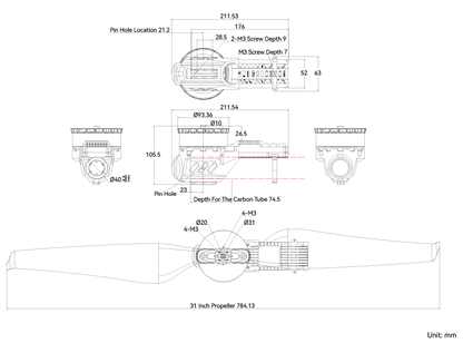 T-Motor A8 Modular Propulsion System for Agricultural Drone