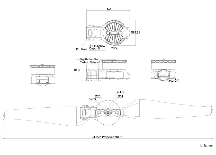 T-Motor A8-X Modular Propulsion System for Agricultural Drone