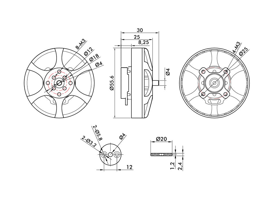 T-Motor MN5006 Antigravity 4-6S UAV Motor KV300