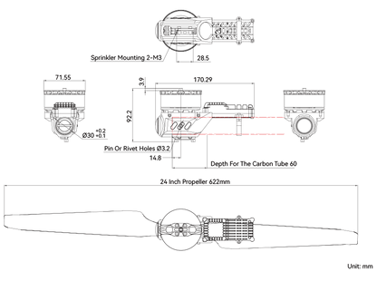 T-Motor A6L Modular Propulsion System for Agricultural Drone
