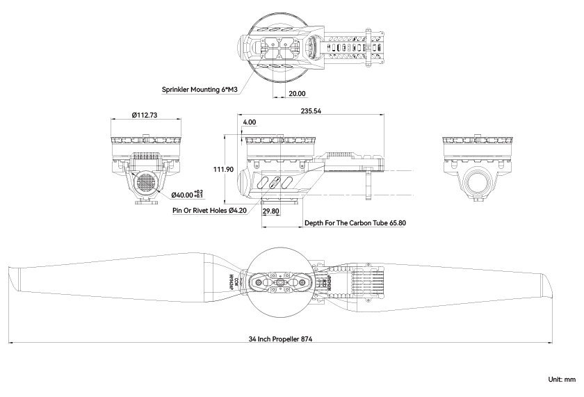 T-Motor A10 Modular Propulsion System for Agricultural Drone