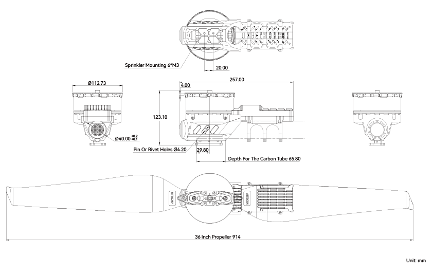 T-Motor A10XL Modular Propulsion System for Agricultural Drone