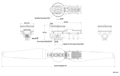 T-Motor A10XL Modular Propulsion System for Agricultural Drone