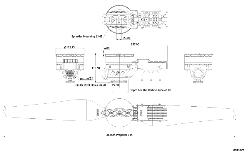T-Motor A10L Modular Propulsion System for Agricultural Drone