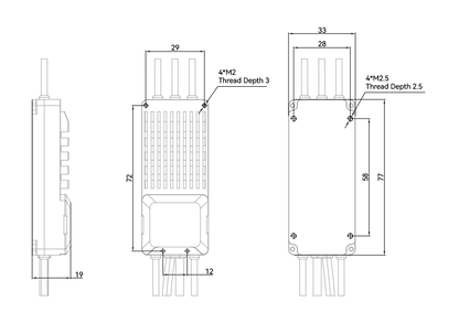 T-Motor V60A 14S VTOL UAV Drone ESC