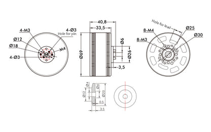 T-Motor P Type Agricultural UAV Motors P60 170KV