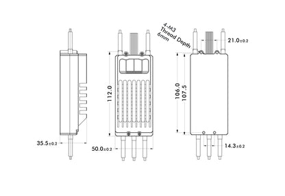 T-Motor FLAME 180A 12S V2.0 UAVs ESC