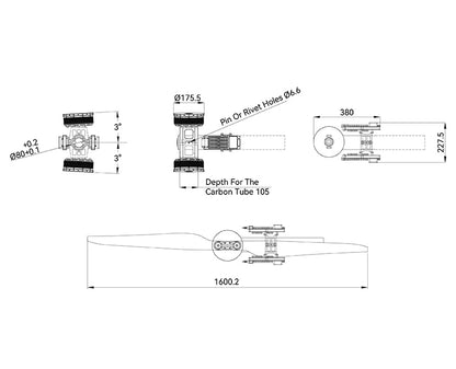 T-Motor X-A16L-24S KV35 Coaxial Modular Propulsion System for Agricultural Drone
