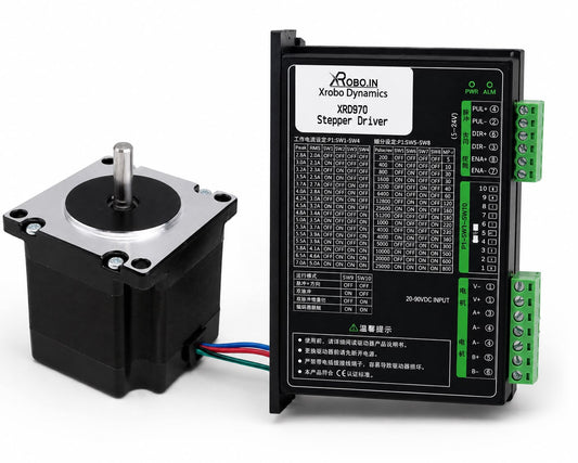 NEMA23 10Kgcm STEPPER MOTOR with XRD970 Stepper Driver