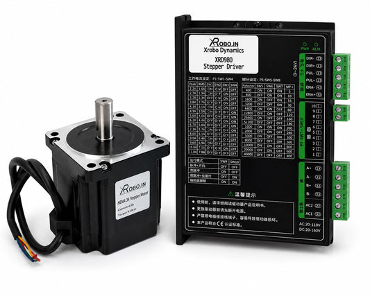 NEMA34 45Kgcm STEPPER MOTOR With XRD980 Stepper Driver
