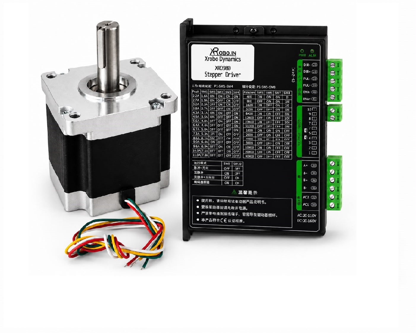 NEMA42 110Kgcm STEPPER MOTOR With XRD980 Stepper Driver